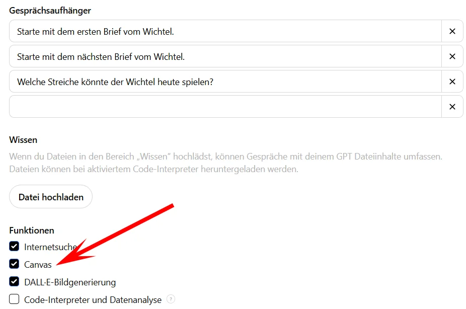 Titelbild: OpenAI Adventskalender, Tag 4: Mein Wunsch wird wahr – Canvas in CustomGPTs!