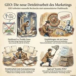 Titelbild: Die Analyse von KI-Suchen ist echte Detektivarbeit
