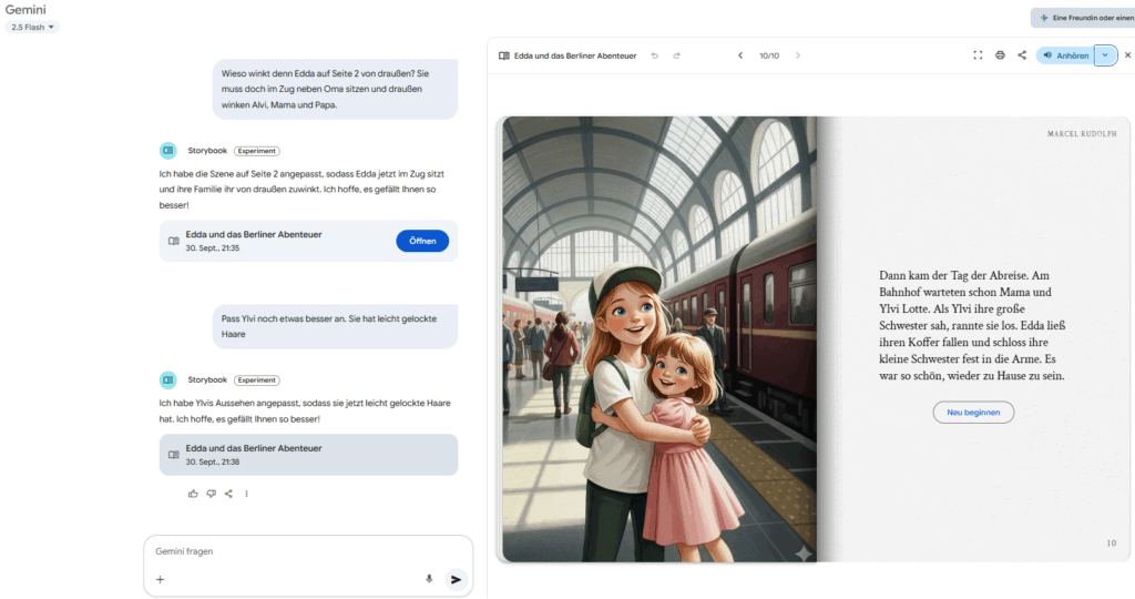 Warum spricht eigentlich keiner über GEMINI Storybook? 2 gemini storybook erstellung