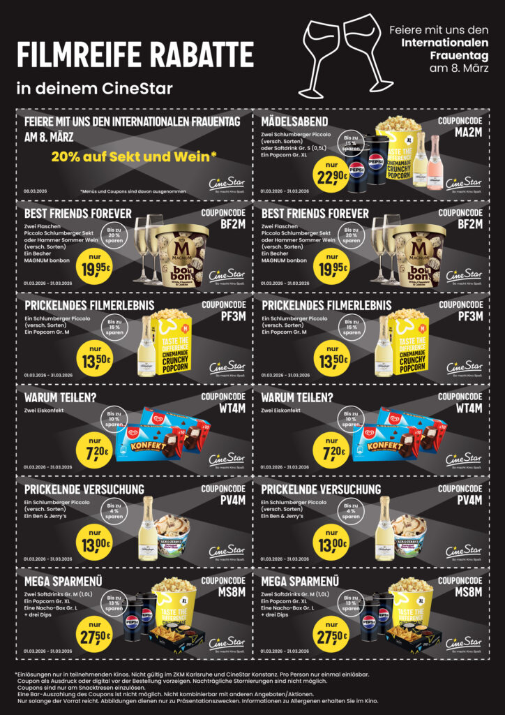 CineStar Coupons 2026 Maerz