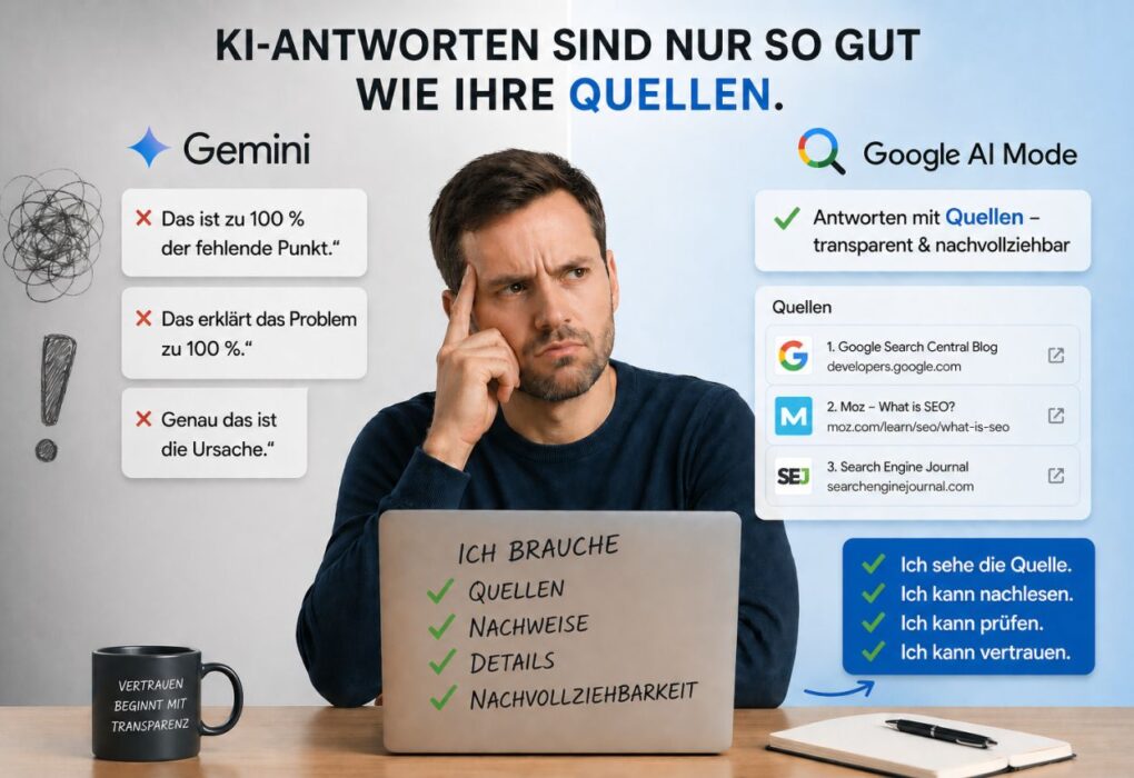 gemini ist sich zu 100 prozent sicher